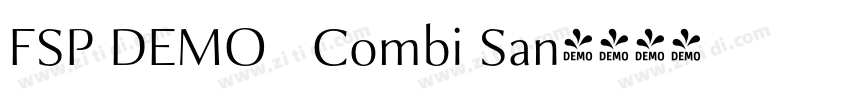 FSP DEMO   Combi San字体转换